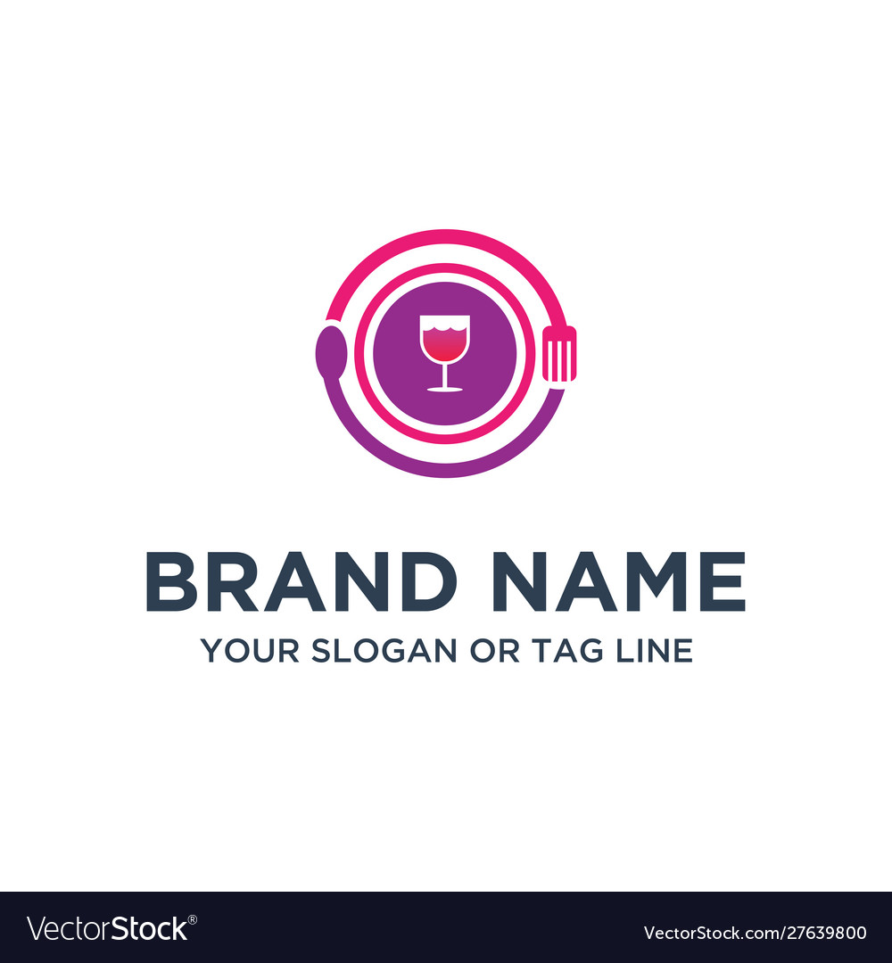 Food Logo Designs Full Color Royalty Free Vector Image Food Logo Designs Full Color Royalty Free Vector Image