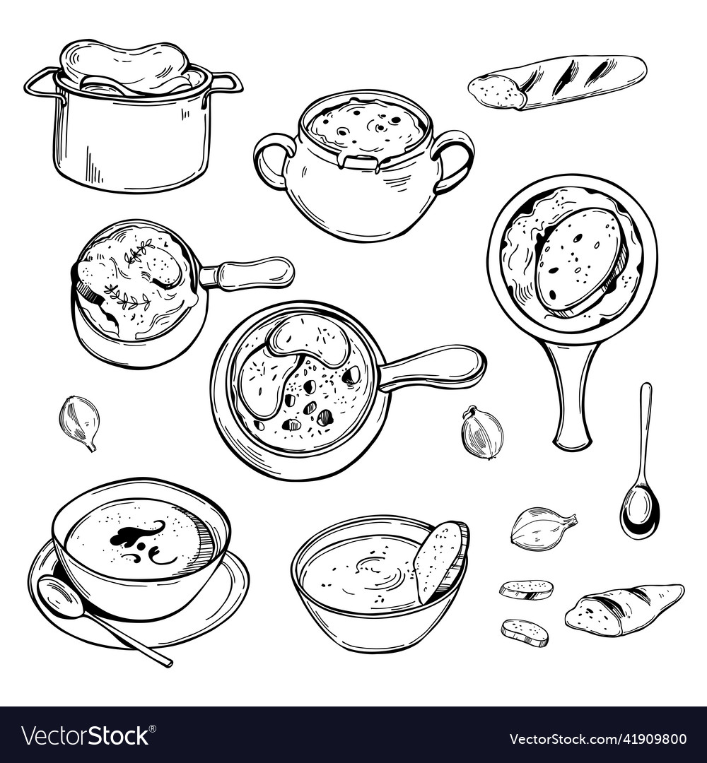 french-onion-soup-set-royalty-free-vector-image