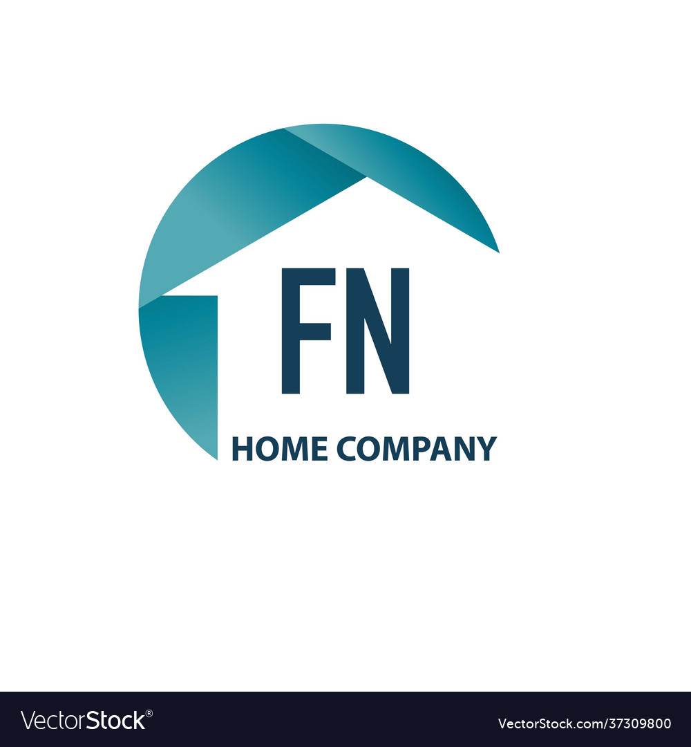 Initial letter fn home or property logo design