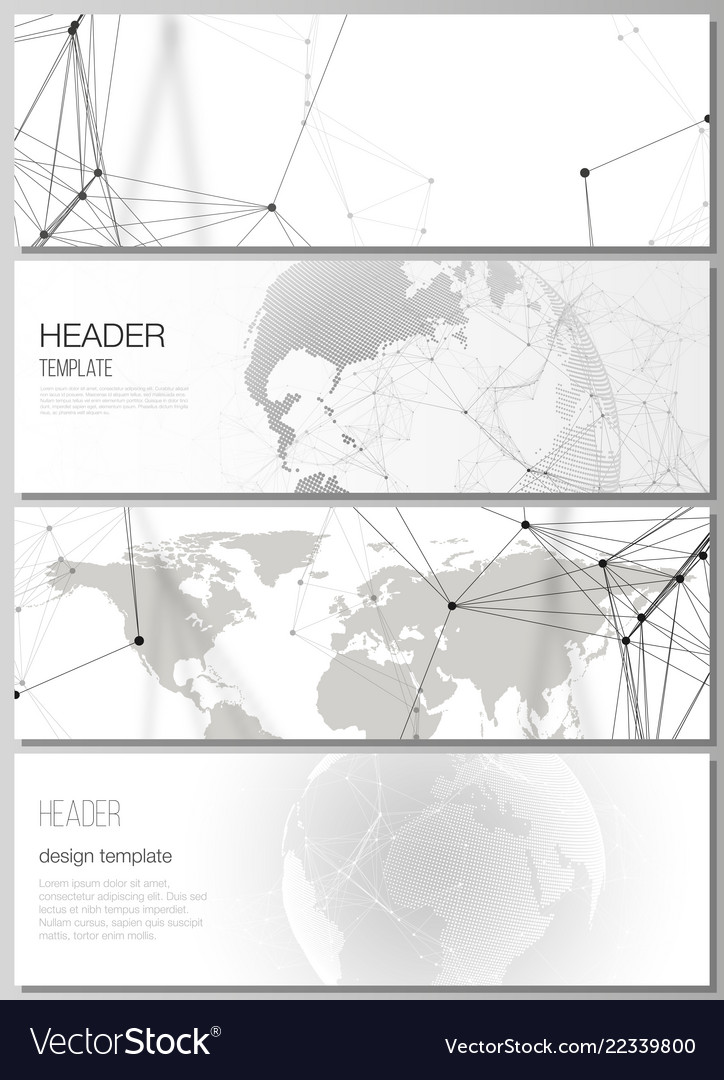 Minimalistic layout of headers banner vector image Minimalistic layout of headers banner