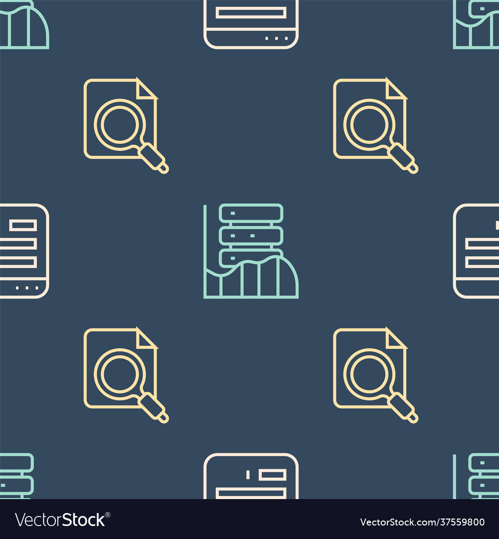 Set line browser window search concept vector image Set line browser window search concept