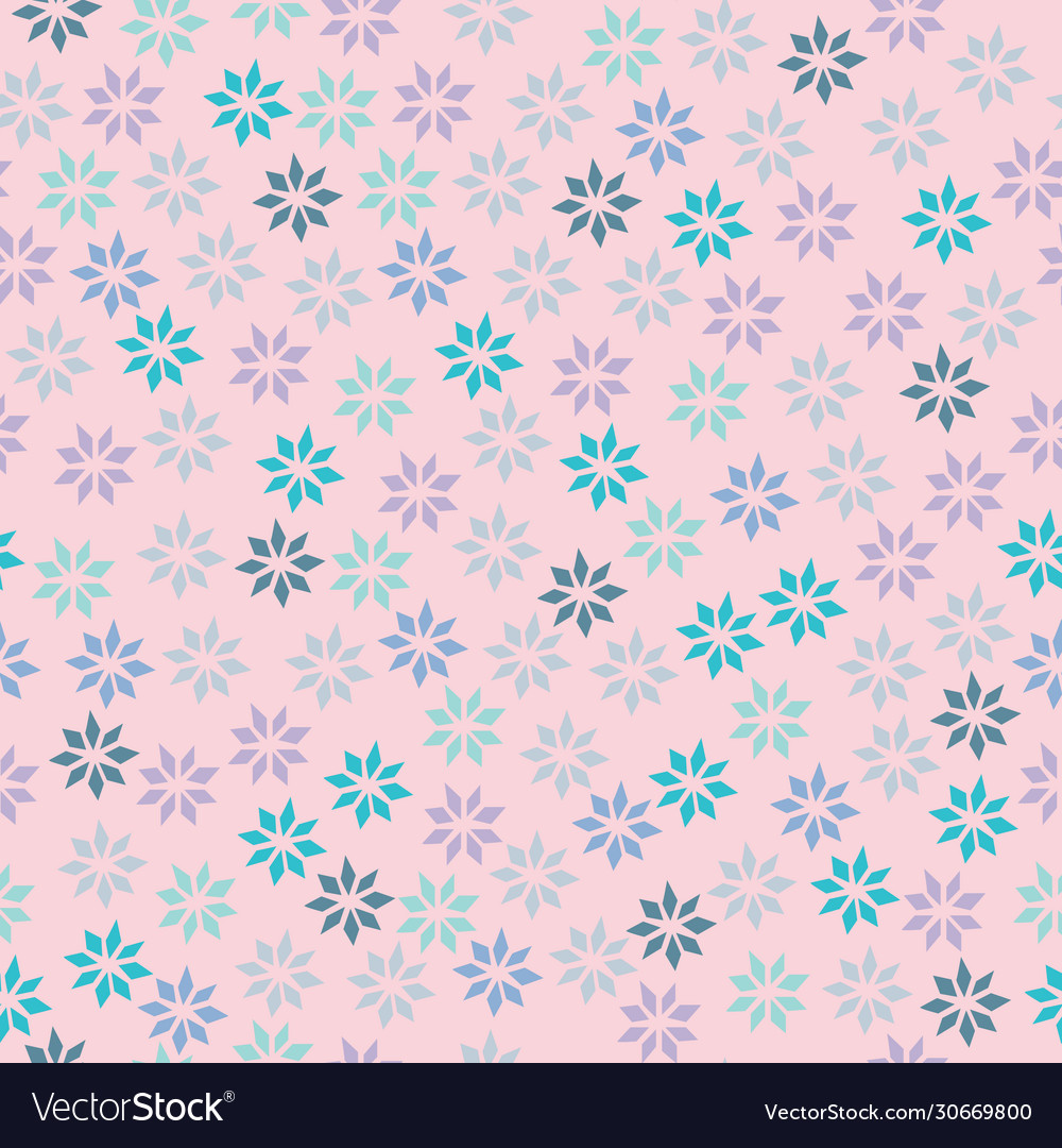 Snowflake pastel repeat pattern perfect