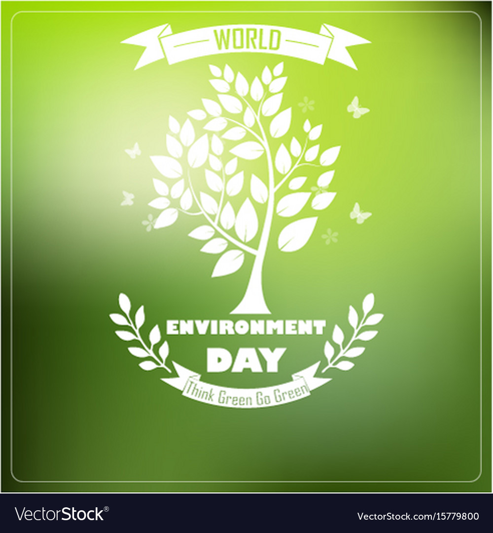 World Environment Day – Green Trees & Shapes
