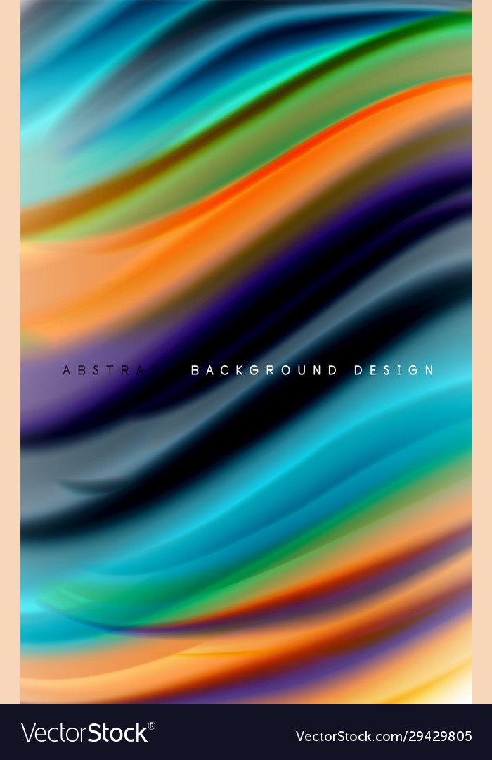 Abstract background - fluid color gradient waves Vector Image Abstract background - fluid color gradient waves