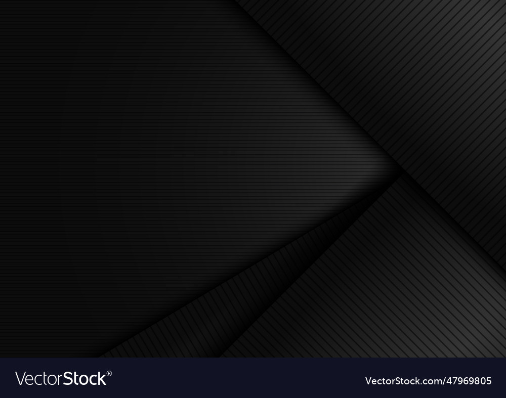 Abstract black shiny layer diagonal with stripes