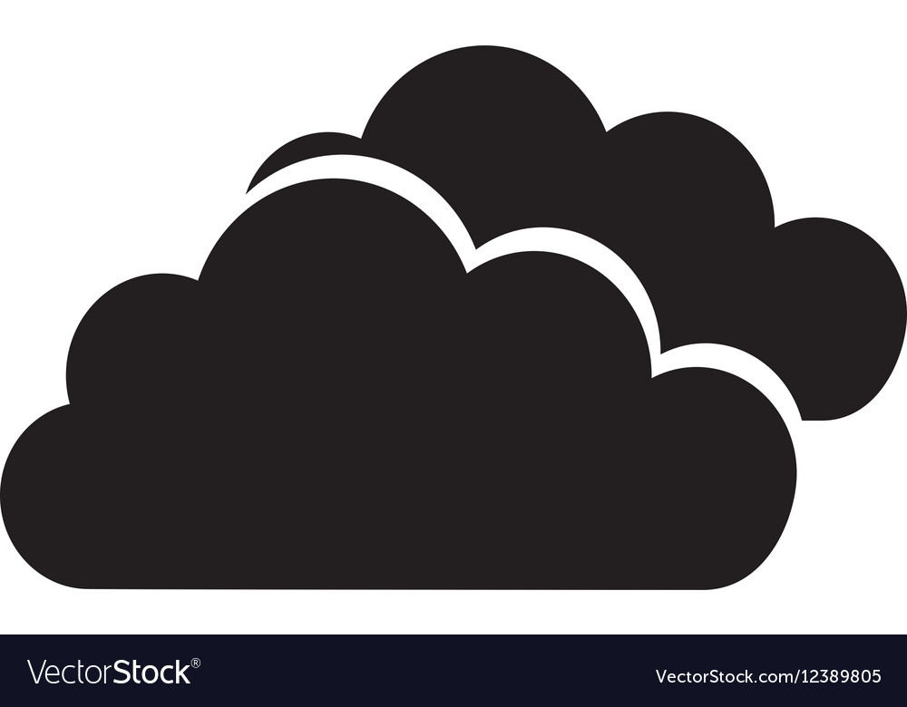 Cloud computing isolated icon