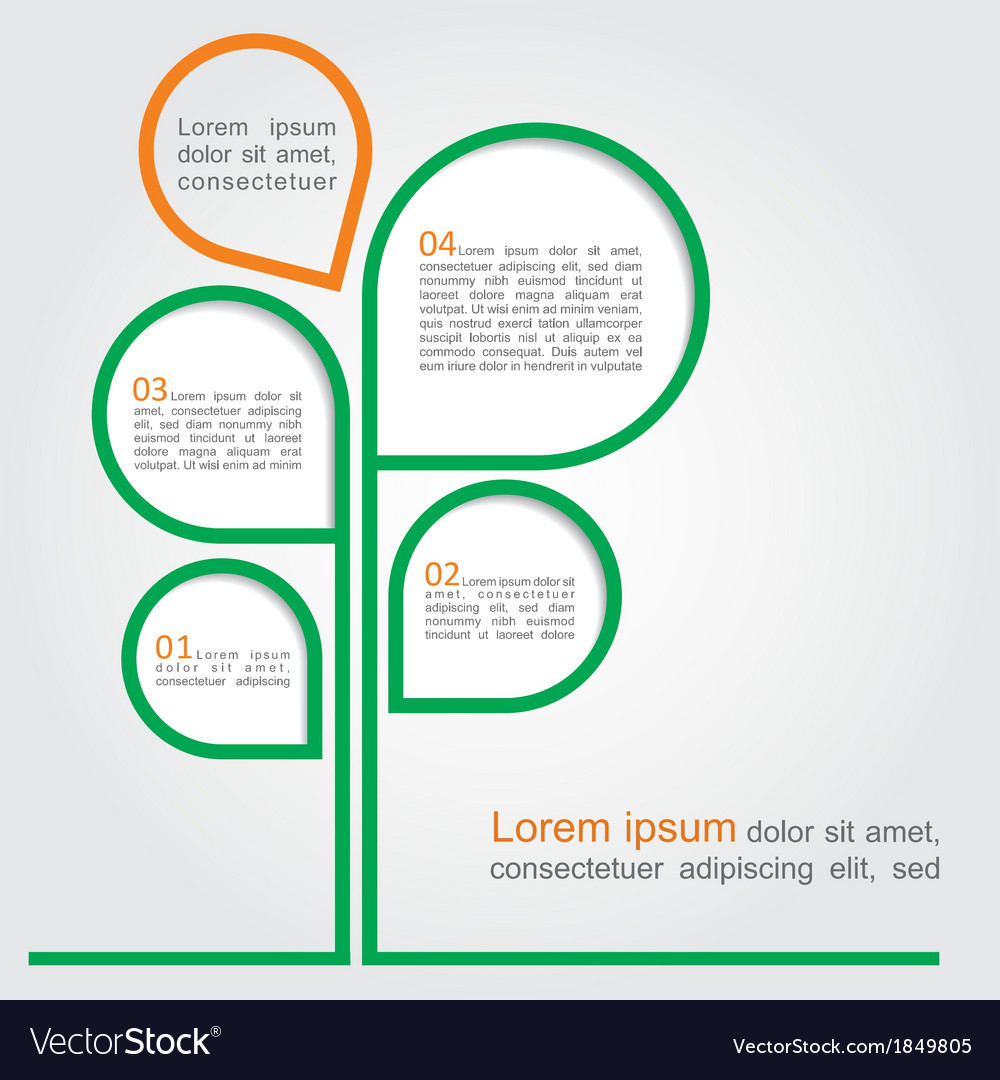Concept tree for different business design Vector Image