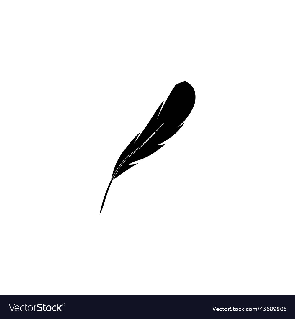 Feather logo Royalty Free Vector Image - VectorStock