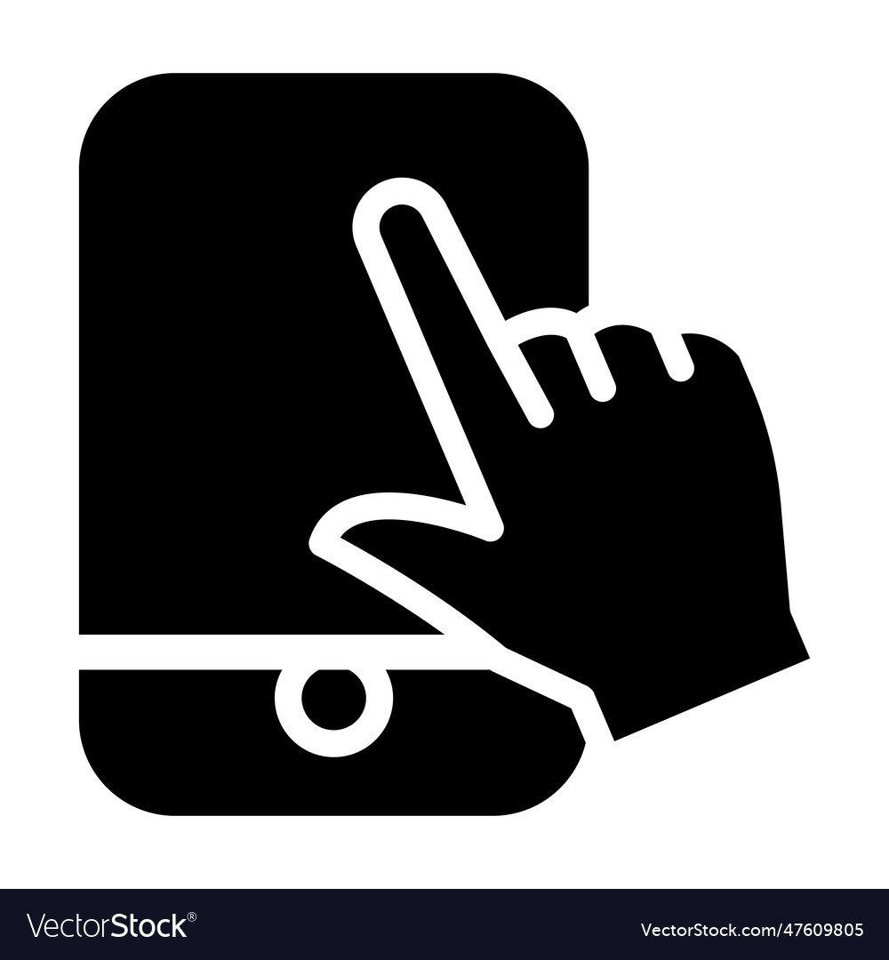 Hand and phone icon Royalty Free Vector Image - VectorStock