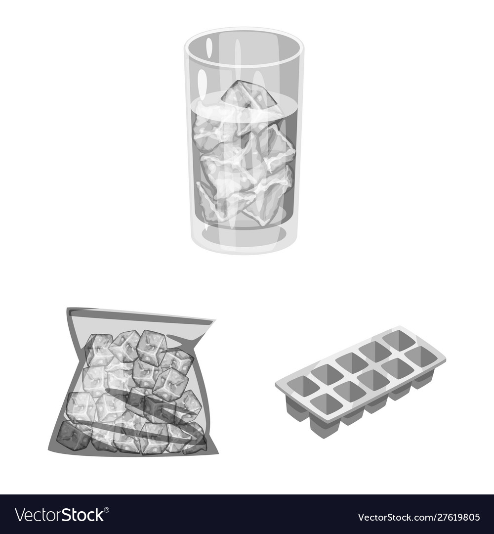 Isolated object square and purity sign set