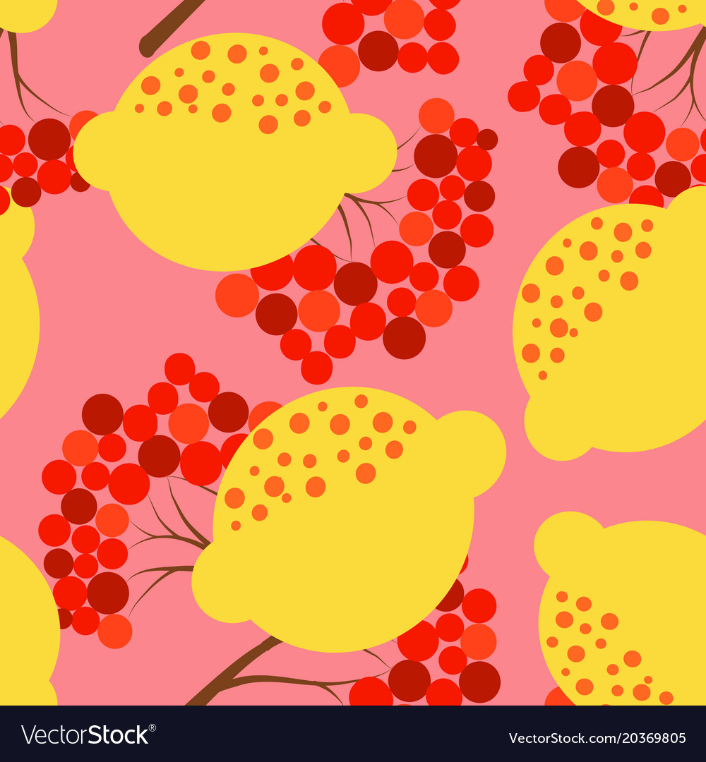 Lemon and rowan pattern