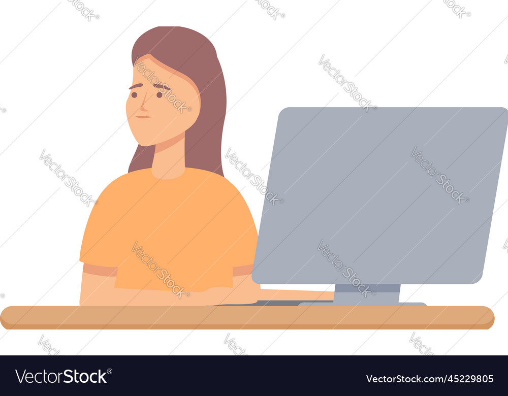 Programming classroom icon cartoon Royalty Free Vector Image