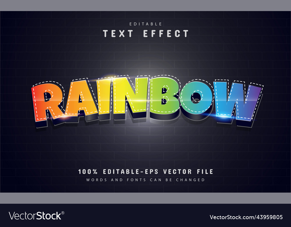 Rainbow Gradient Text Effect