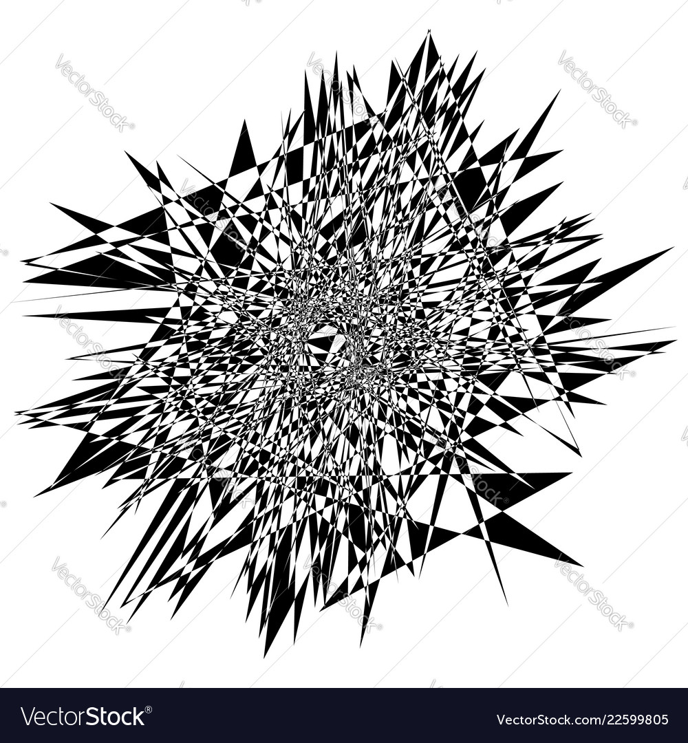 Random edgy abstract with scattered vector image Random edgy abstract with scattered