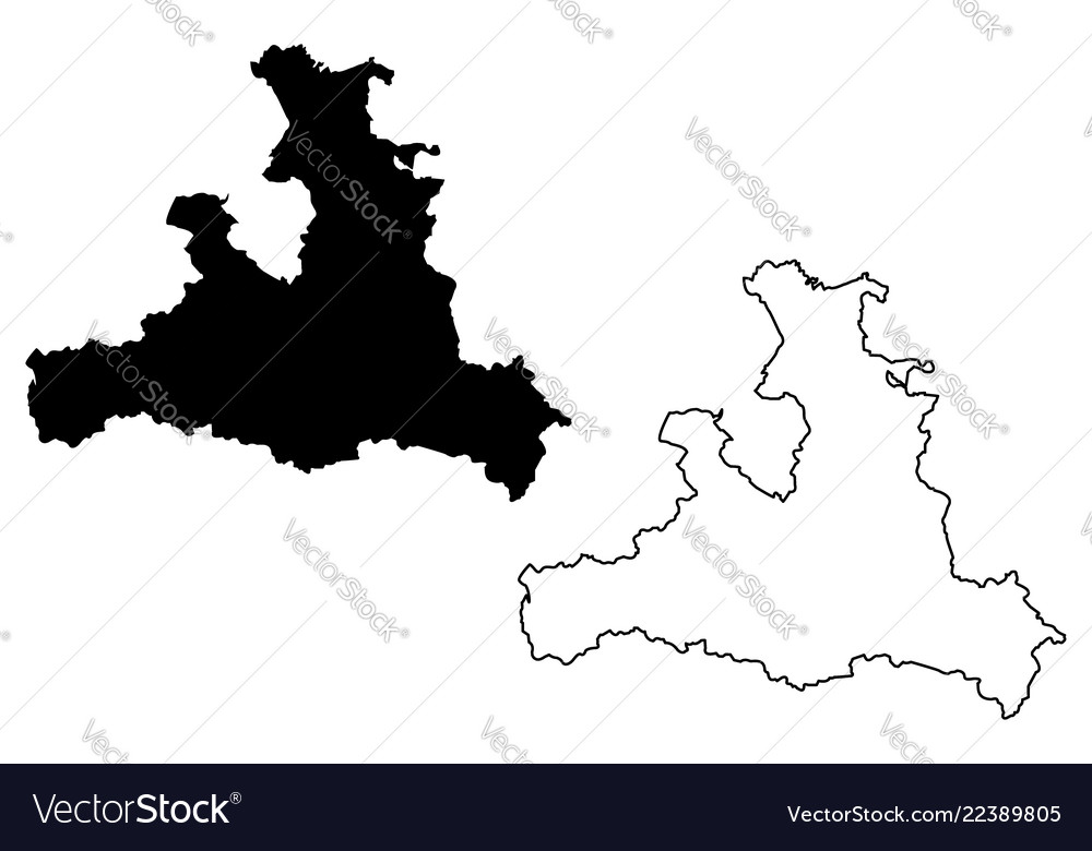 Salzburg map Royalty Free Vector Image - VectorStock