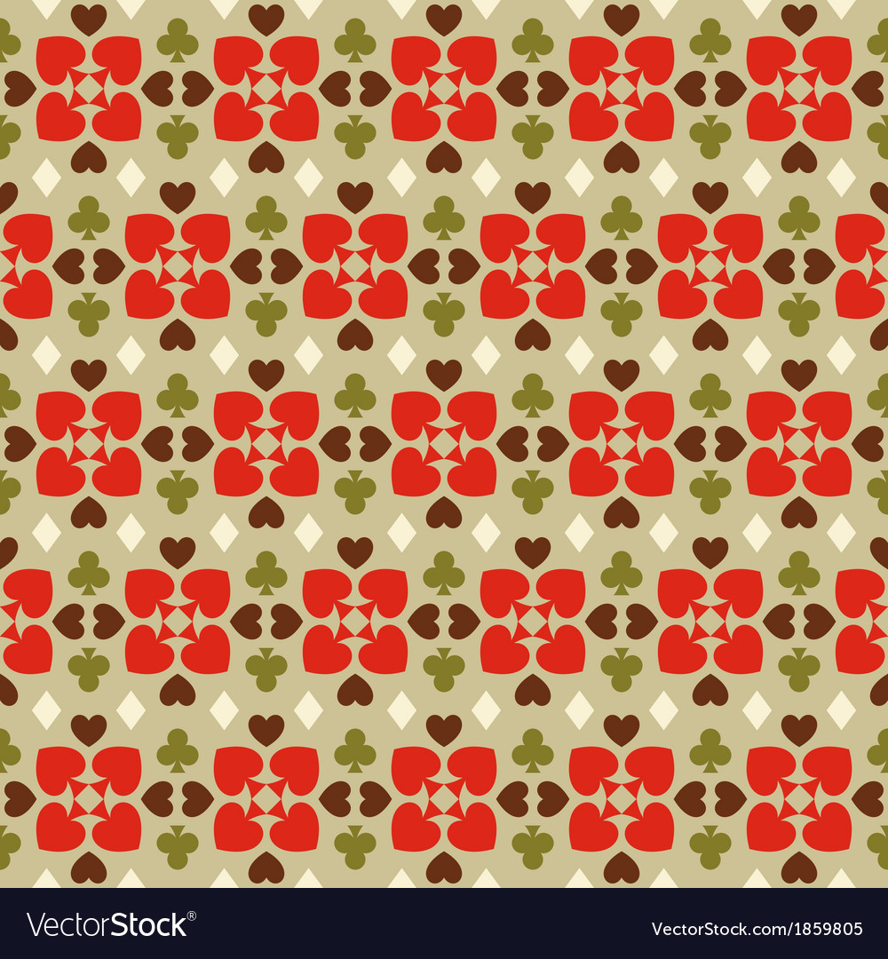 Seamless background with card suits
