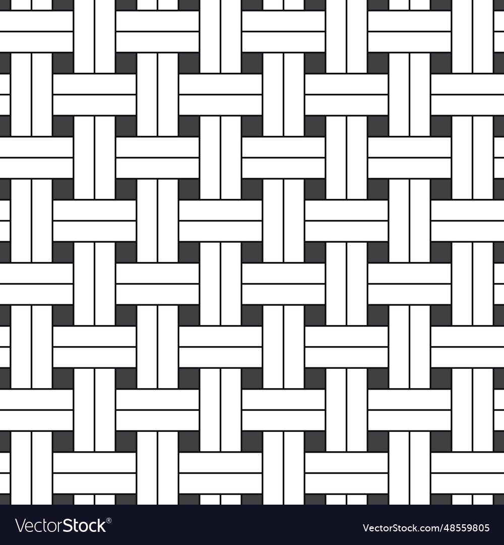 Seamless pattern wicker basket weaving background