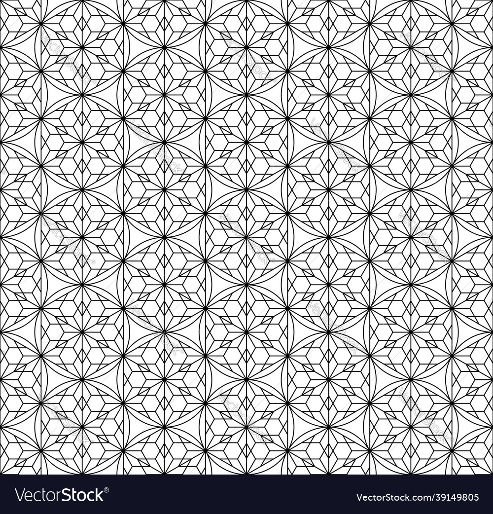 Seamless traditional japanese ornament kumiko Vector Image