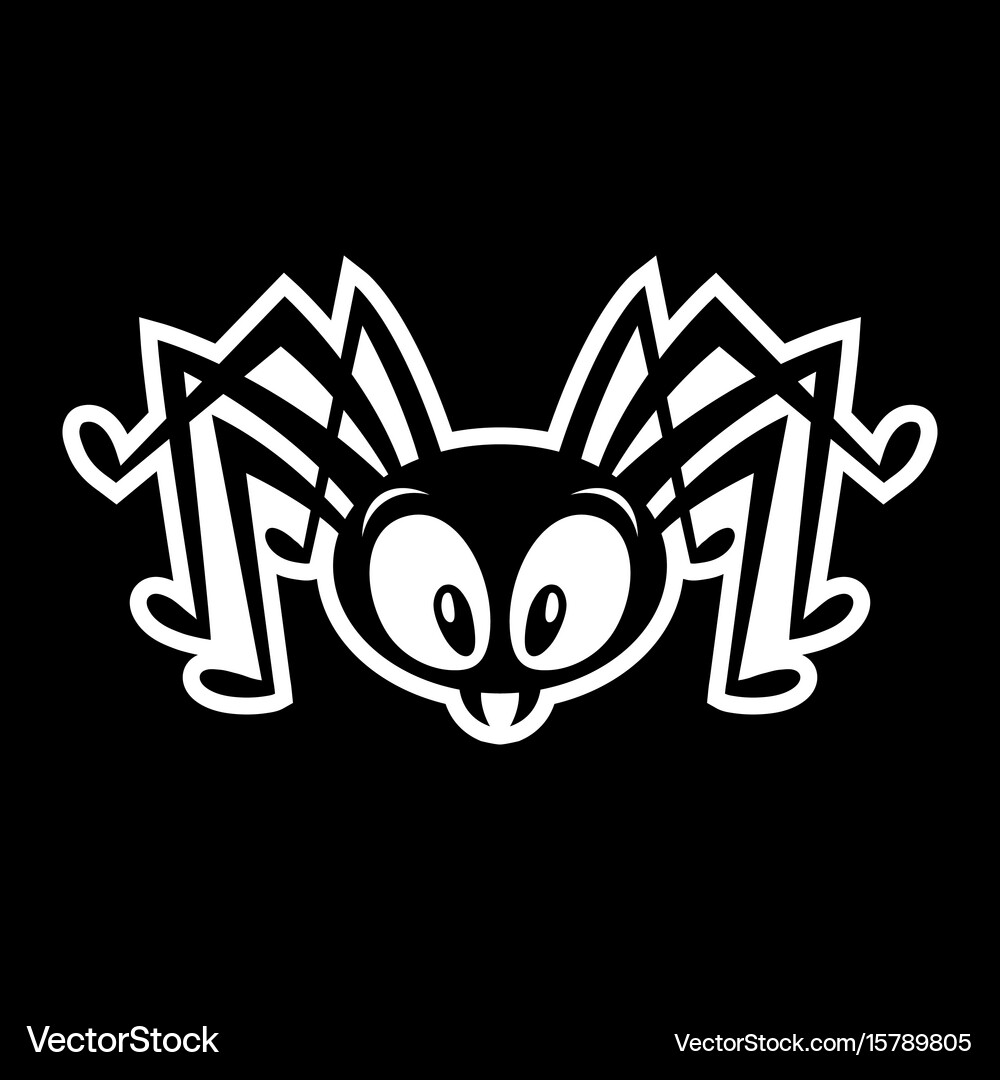Spider bug insect graphic Royalty Free Vector Image
