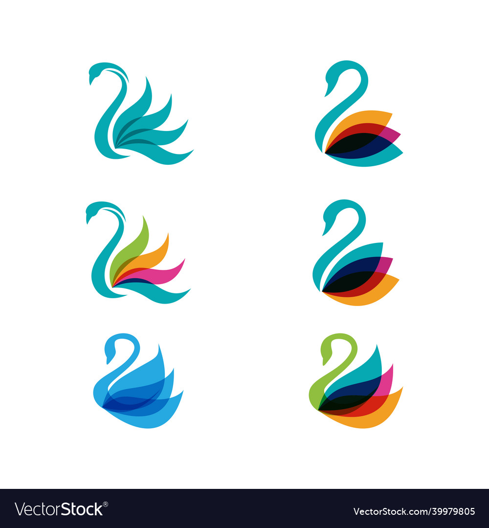 Swan icon template