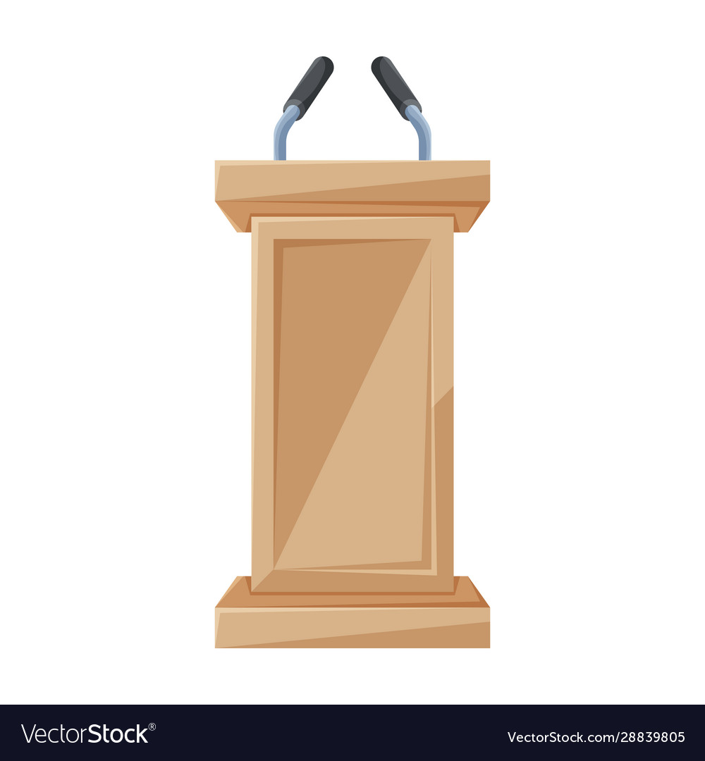 Tribune iconcartoon icon isolated Royalty Free Vector Image