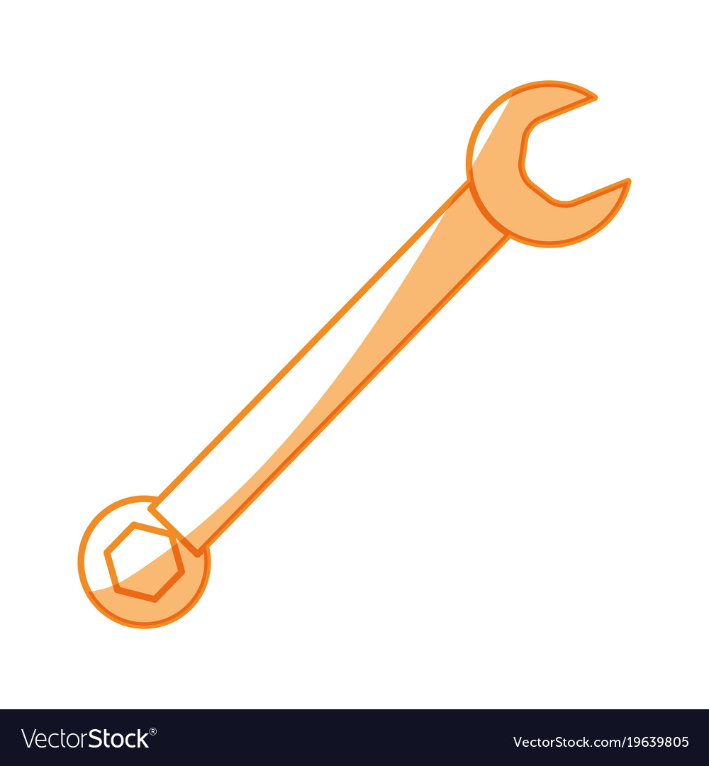 Wrench tool isolated