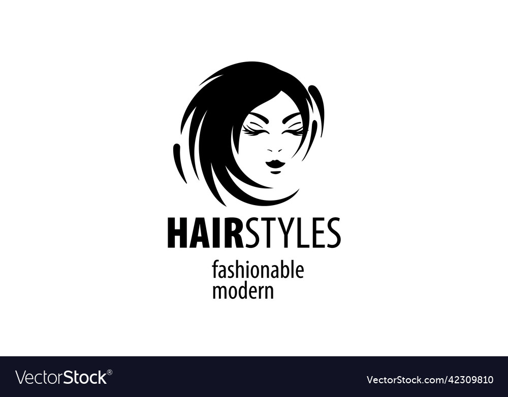 A womans hairstyle Royalty Free Vector Image - VectorStock