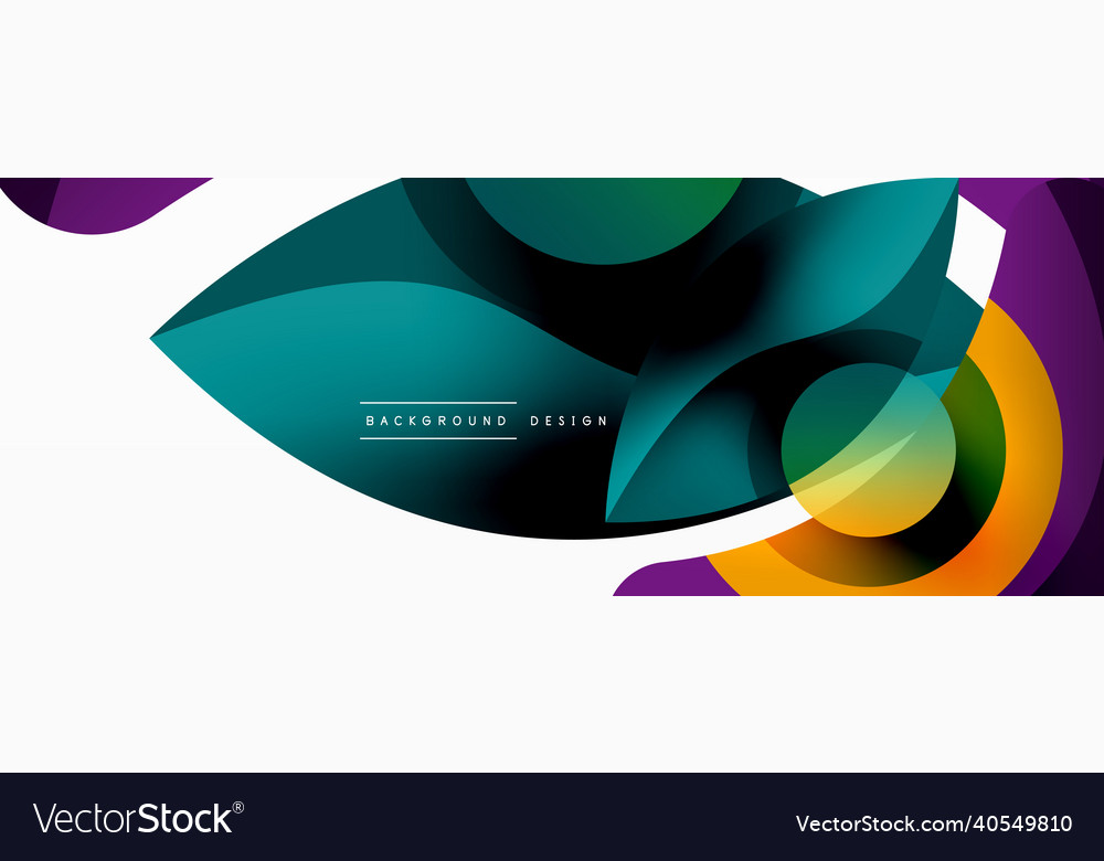 Abstract background with color geometric shapes Vector Image Abstract background with color geometric shapes