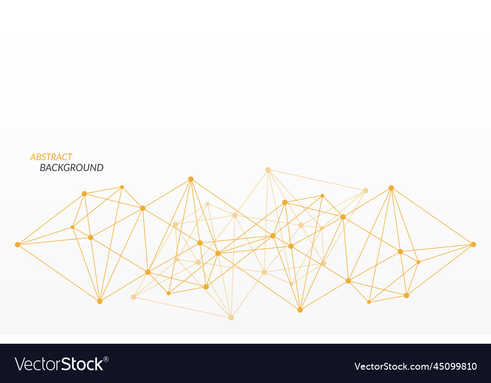 Abstract background yellow network triangle