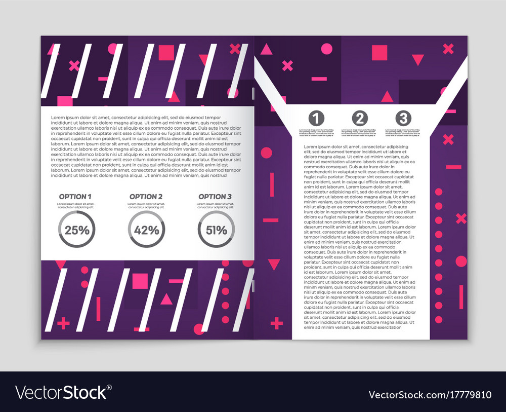 Abstract layout background set for art