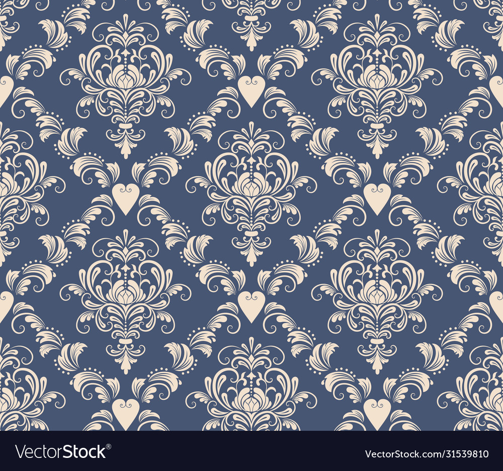 Damask seamless pattern element classical