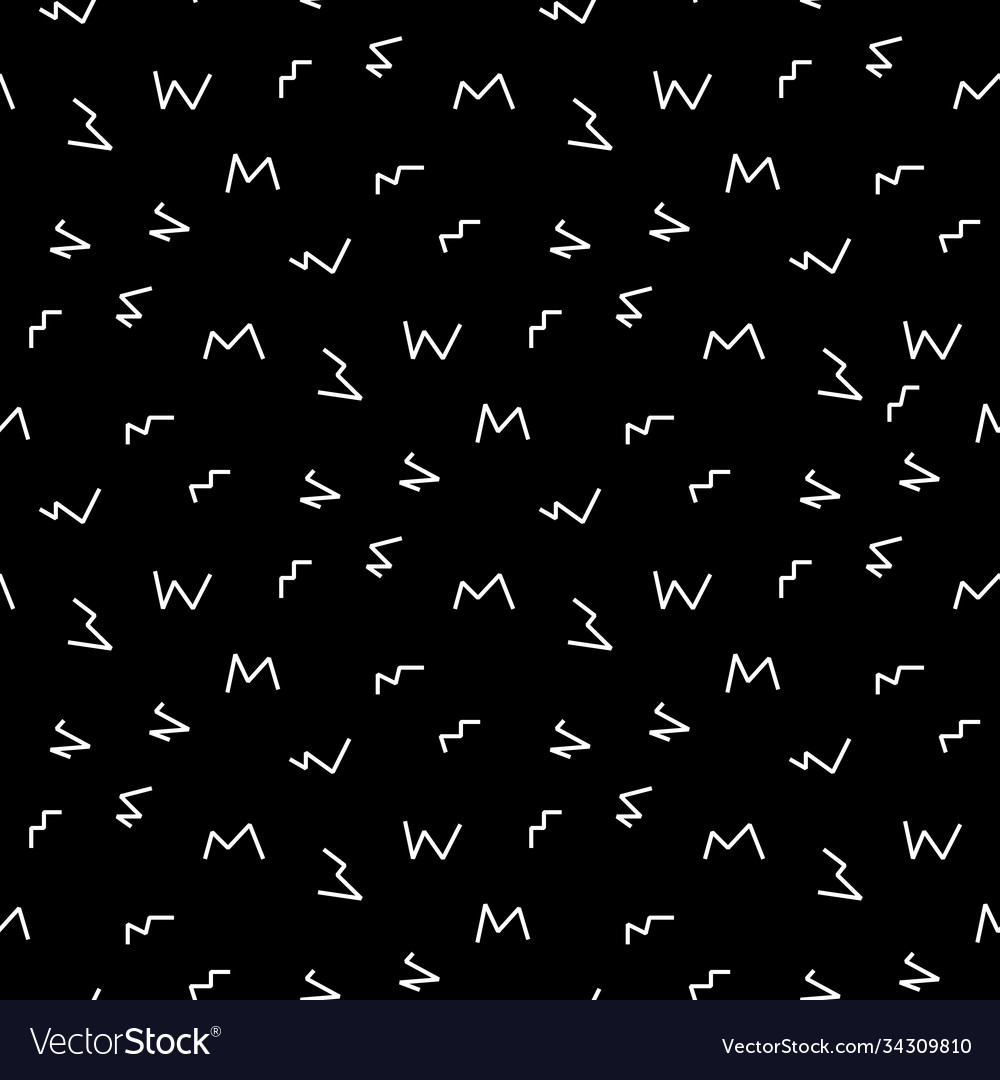 Memphis style with geometric pattern vector image Memphis style with geometric pattern