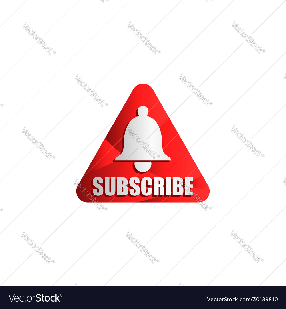 Red Subscribe Button with Bell Icon