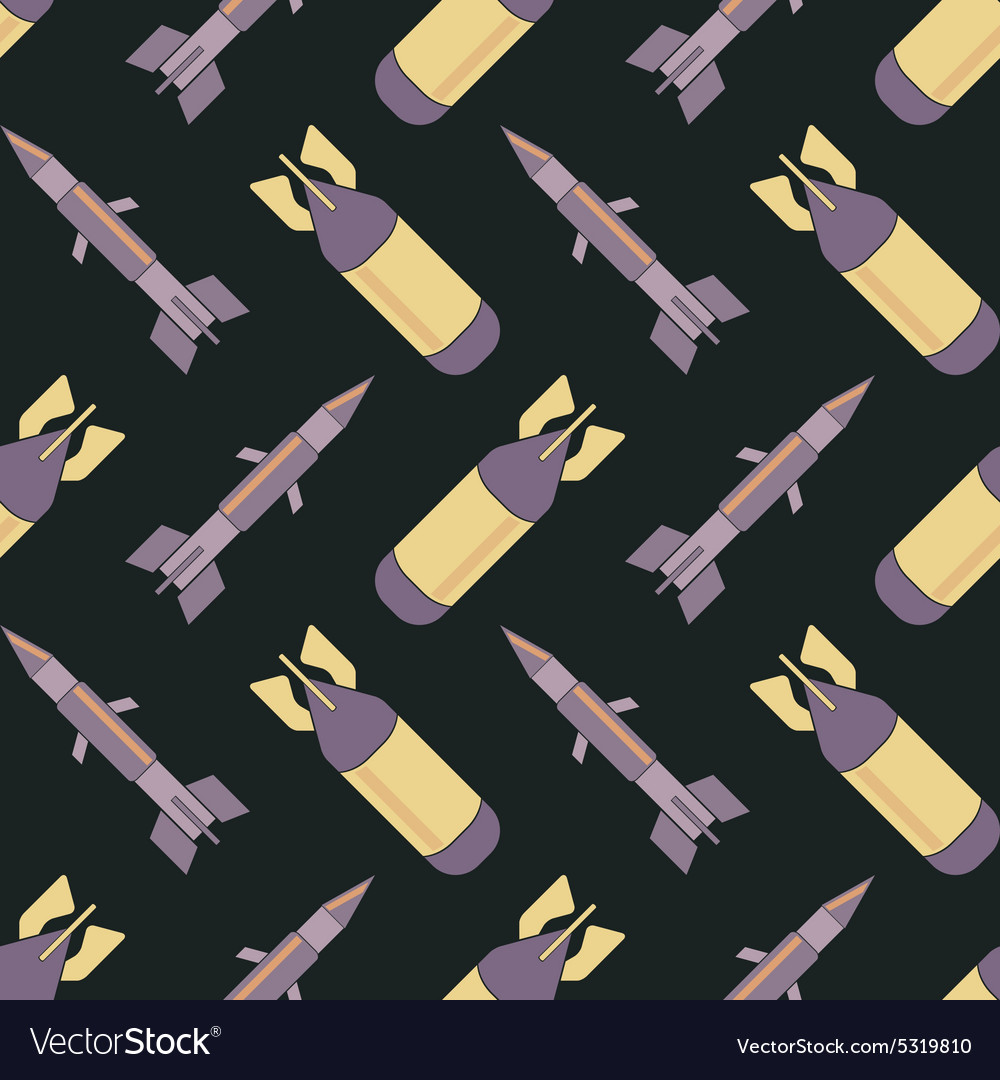 Seamless abstract background with bombs