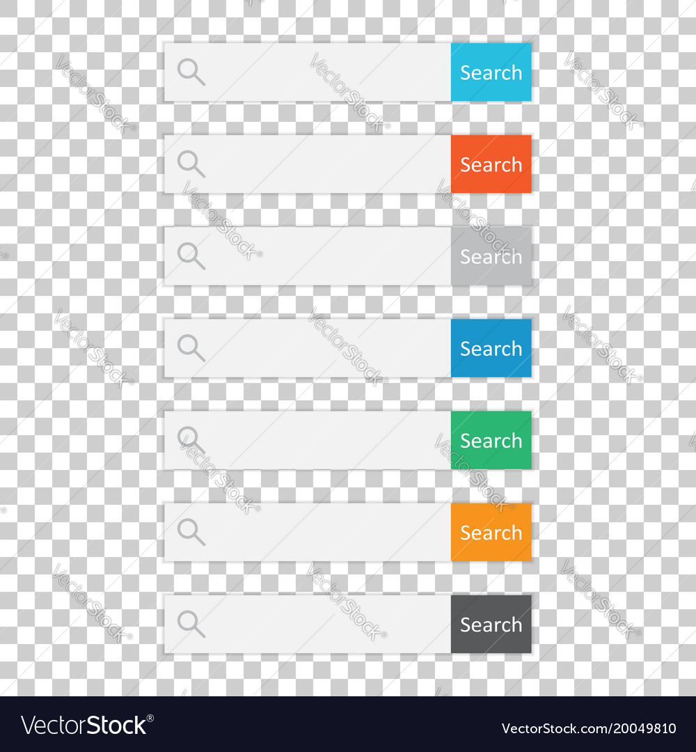 Search bar field set interface elements