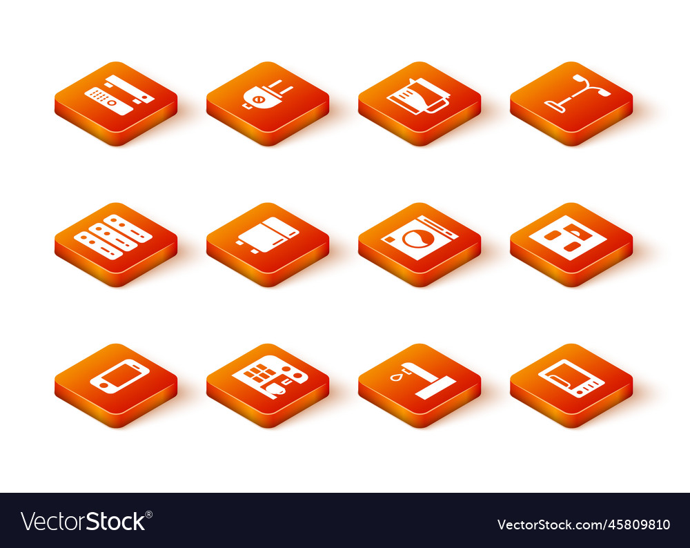 Set smartphone coffee machine server data web Vector Image Set smartphone coffee machine server data web