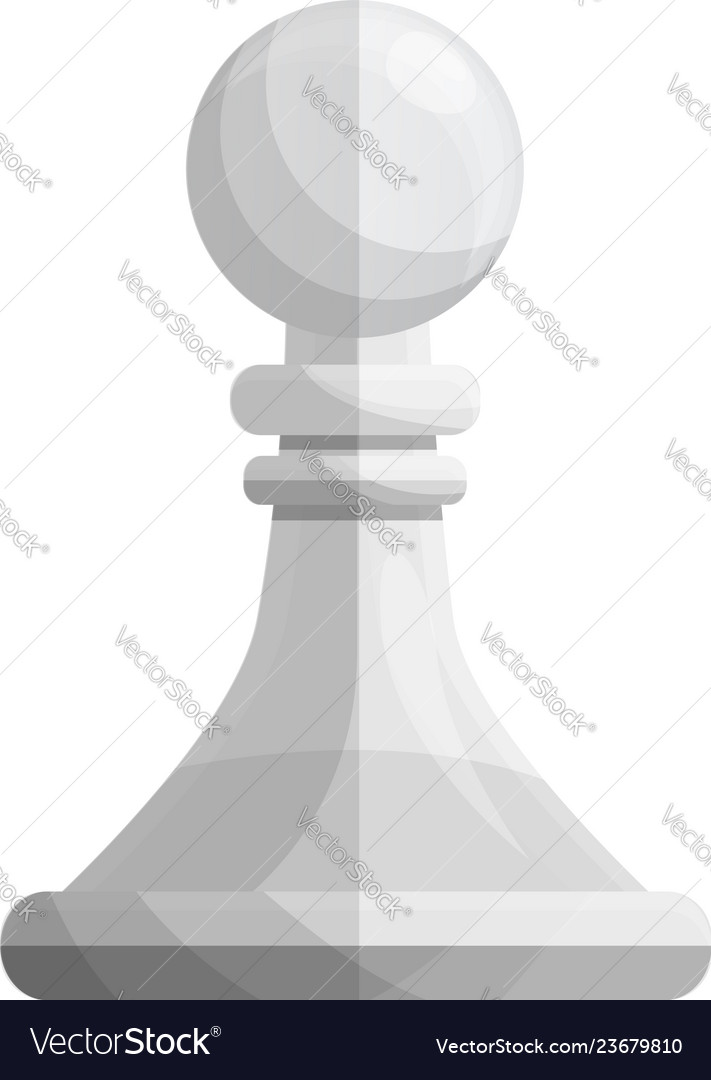 Pawn chess piece line art vector icon for apps or website Stock