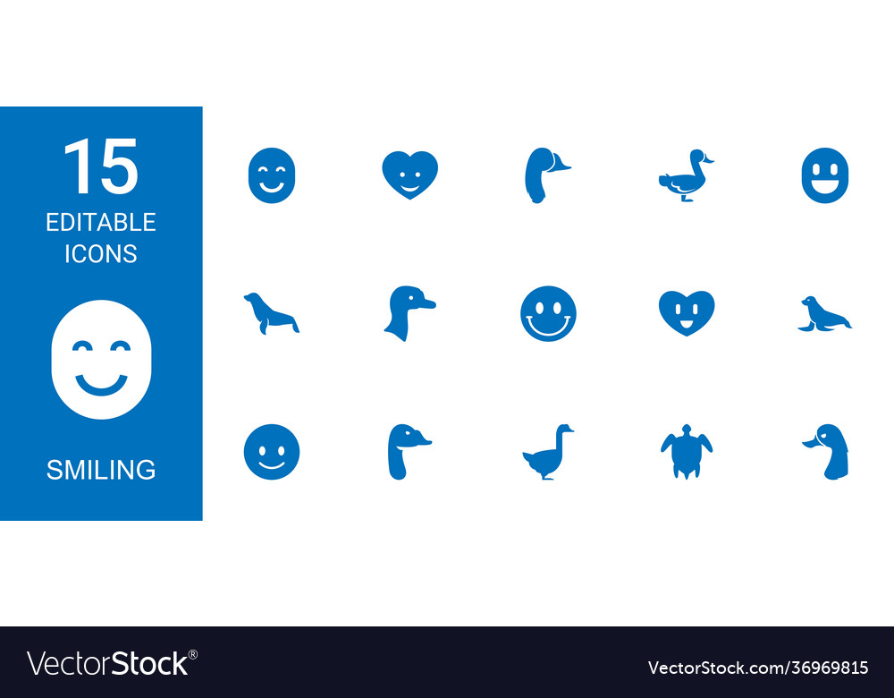 15 smiling icons