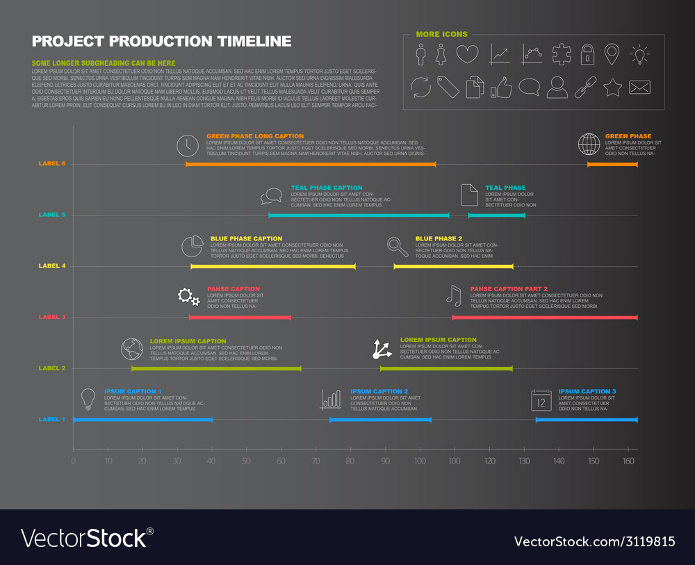 Gantt Chart Vector