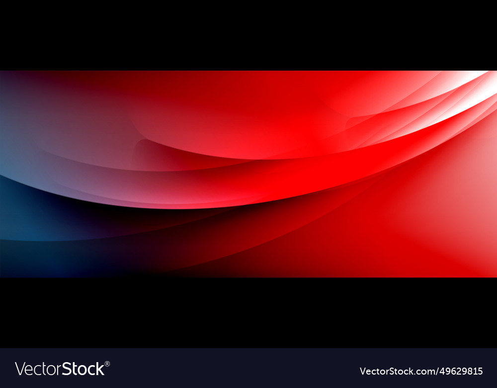 Dynamic flowing waves on gradient color background vector image Dynamic flowing waves on gradient color background