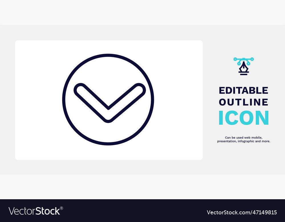 Expand button icon thin line