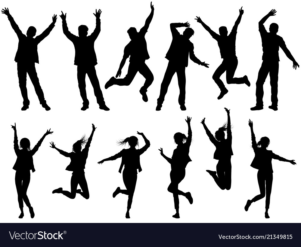 Happy People Silhouettes