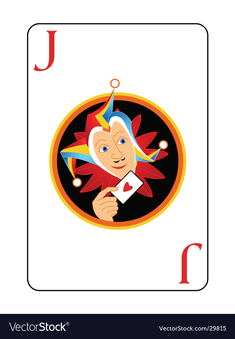 Joker playing card Royalty Free Vector Image - VectorStock