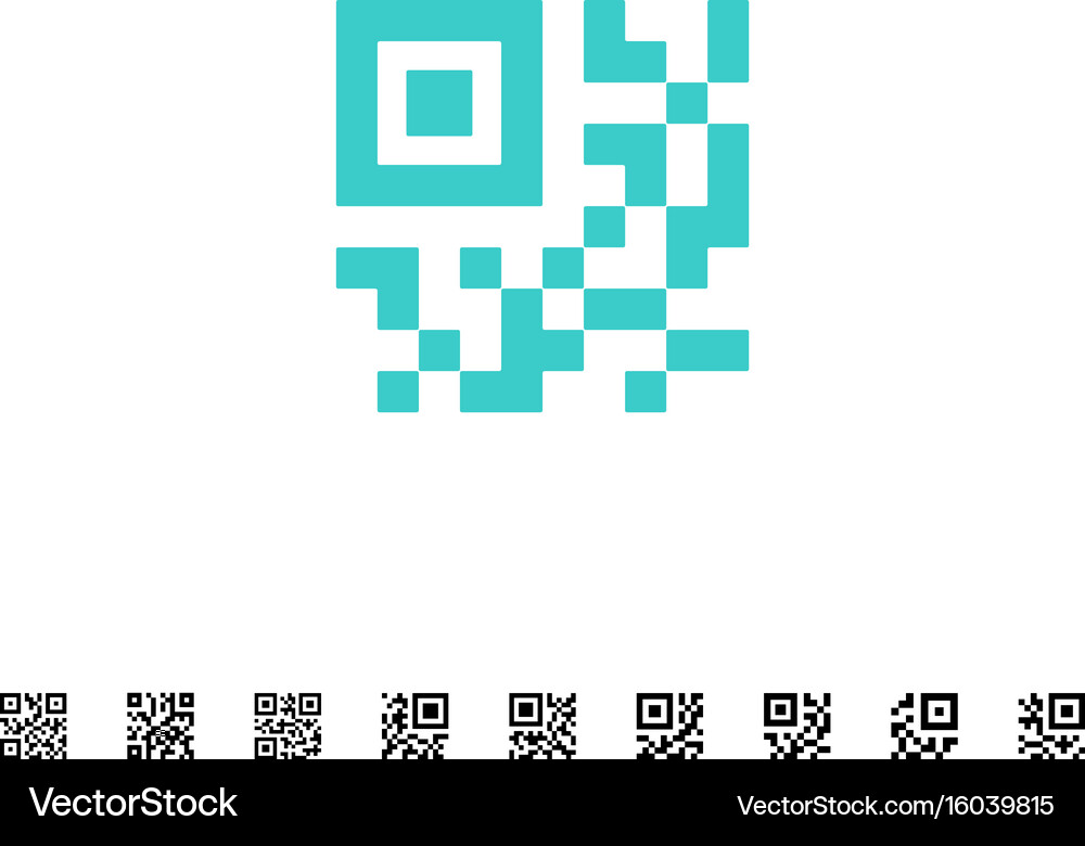 Qr code icons Royalty Free Vector Image - VectorStock