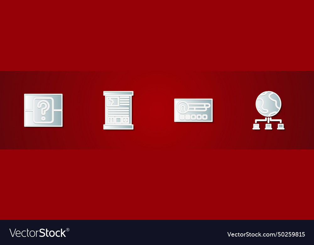 Set mystery or random box game guide create vector image Set mystery or random box game guide create