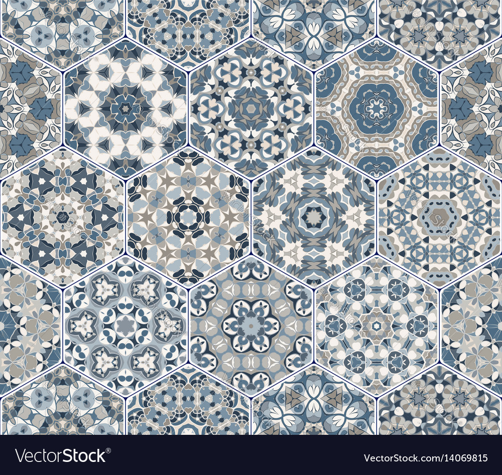 Set of hexagonal patterns