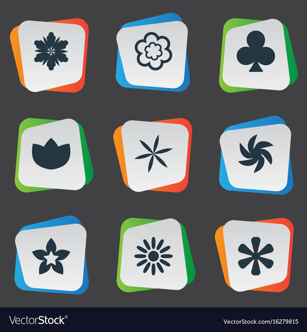 Set of simple icons element