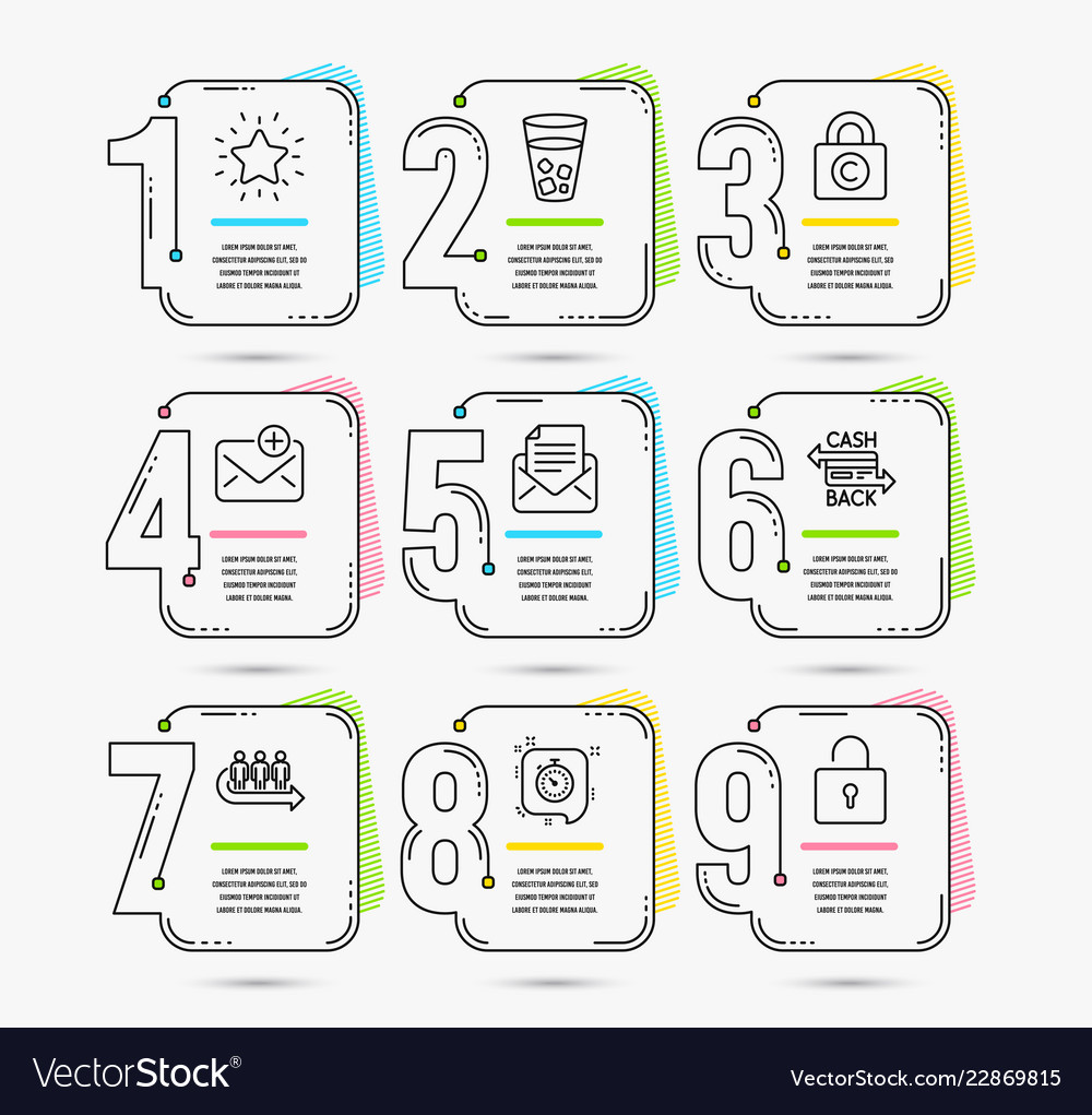 Timer, Queue & Drink Icons