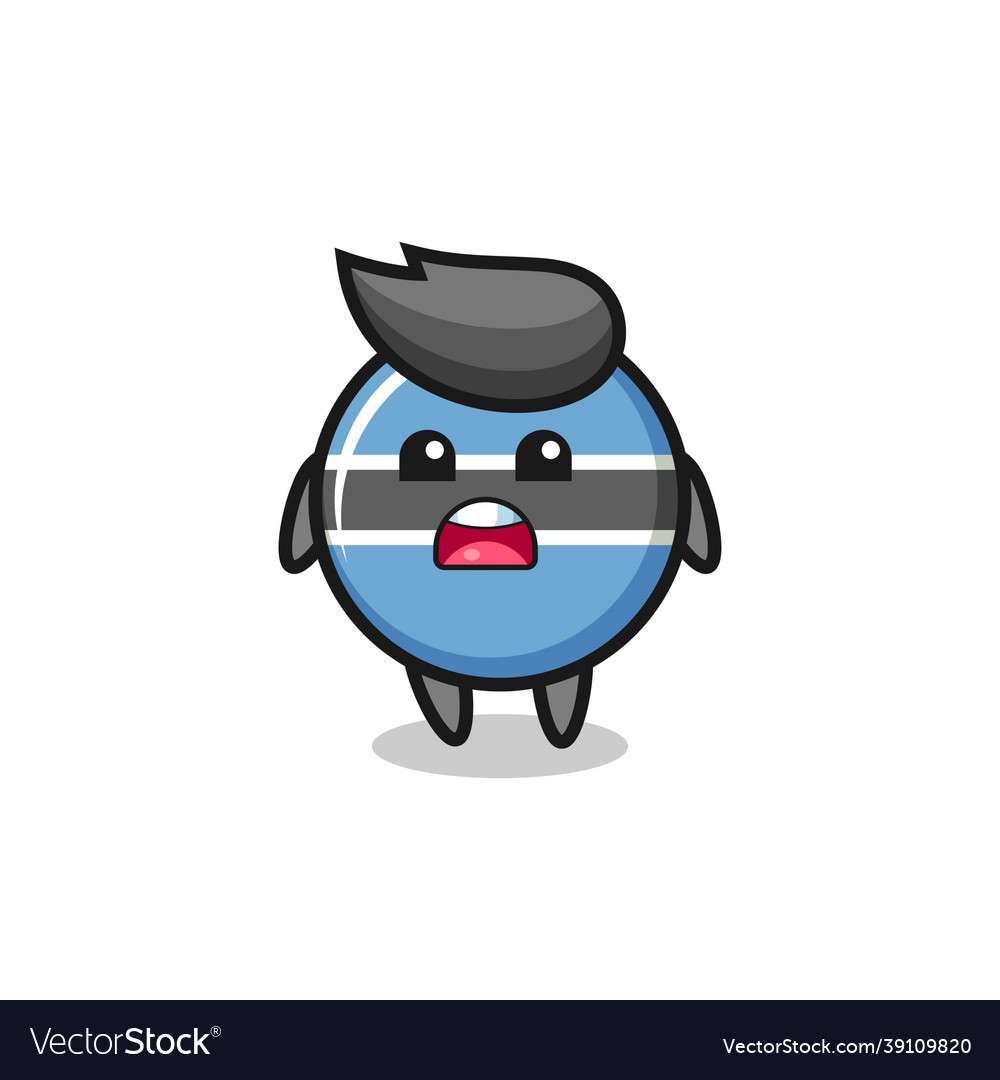 Botswana flag badge with apologizing expression Vector Image Botswana flag badge with apologizing expression