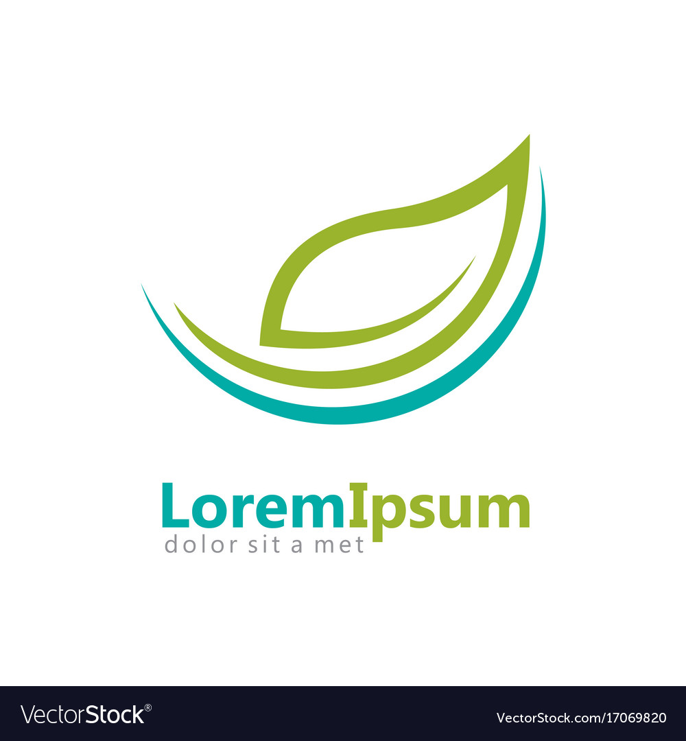 Eco natural leaf logo